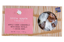 Load image into Gallery viewer, Apple Cider Caramels with Rose + Cocoa Nibs
